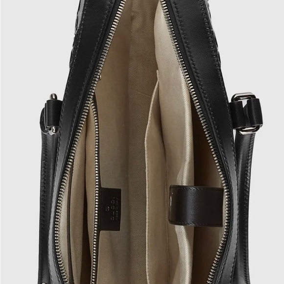 GUCCI leather messenger briefcase laptop handbag - Picture 2 of 5